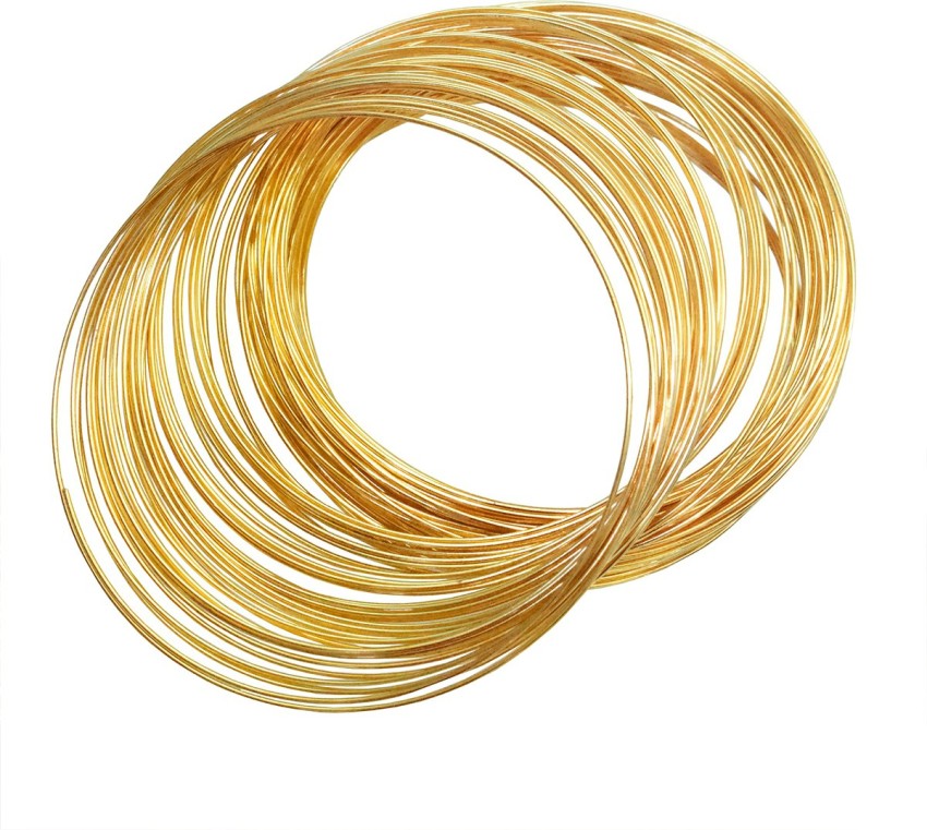 EmbroideryMaterial.com Memory Coil Wires For Jewelry Making, 100 Loops, Gold  Color 0.6MM (23 Gauge) - Memory Coil Wires For Jewelry Making, 100 Loops,  Gold Color 0.6MM (23 Gauge) . shop for EmbroideryMaterial.com